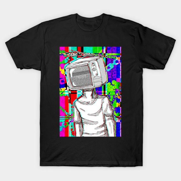 TV Head T-Shirt by cometkins